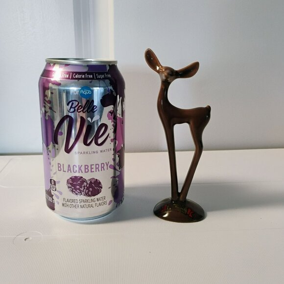 Mid Century Modern Roselane Pottery Deer Figurine, Brown, 6" California Ceramics - Picture 6 of 8